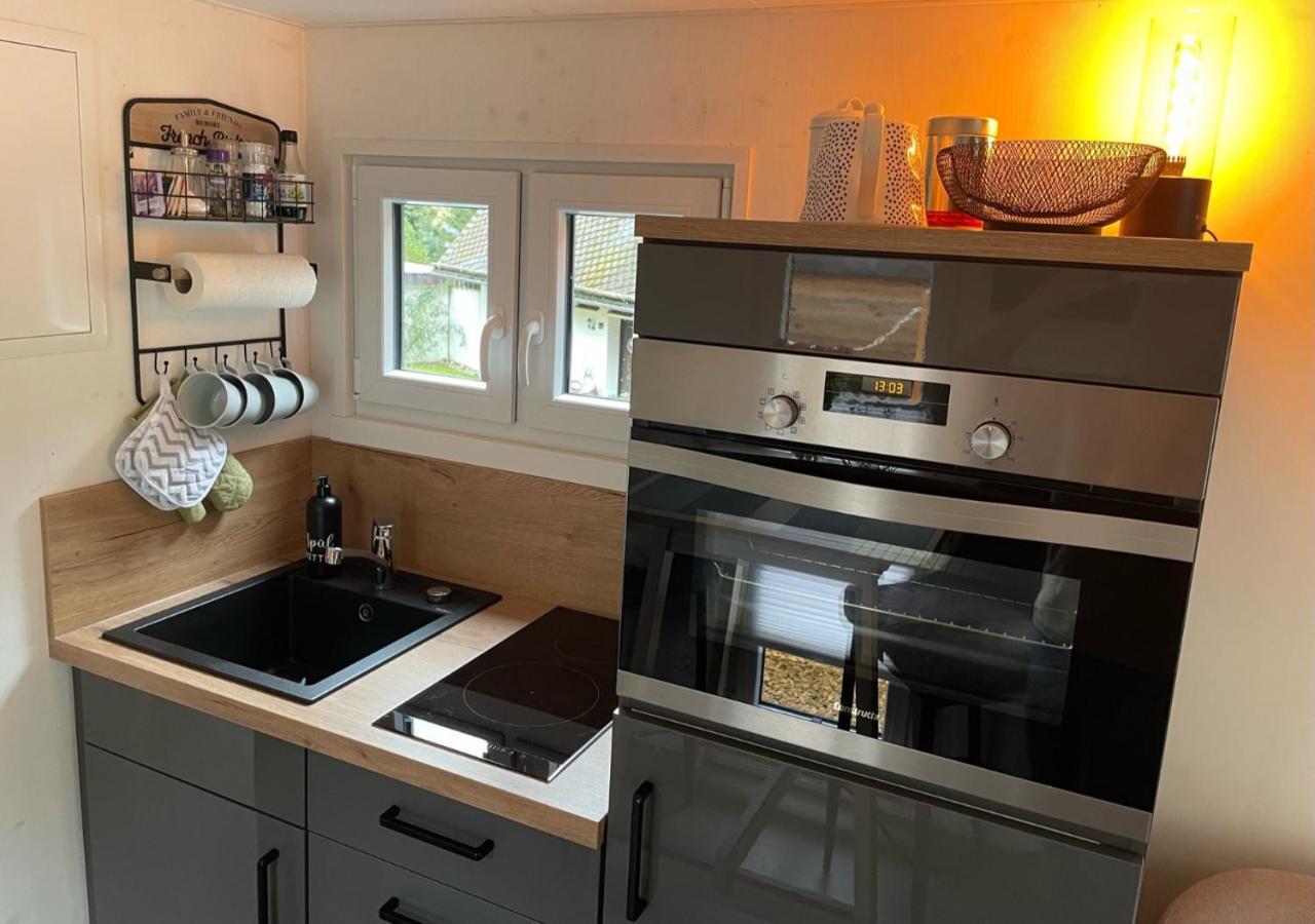 Tiny House Klitzeklein Am Waldrand Von Elpe Villa ออลสเบิร์ก ภายนอก รูปภาพ
